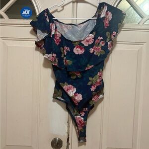 Jasmine Navy Floral Kids Bodysuit